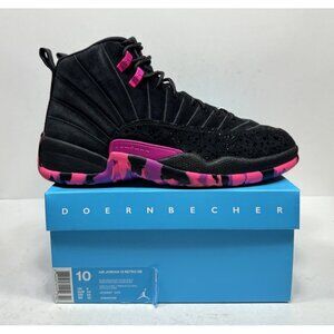 Air Jordan 12 Retro Doernbecher Men’s Size 10 AH6987-023 2017 Black Pink Shoes
